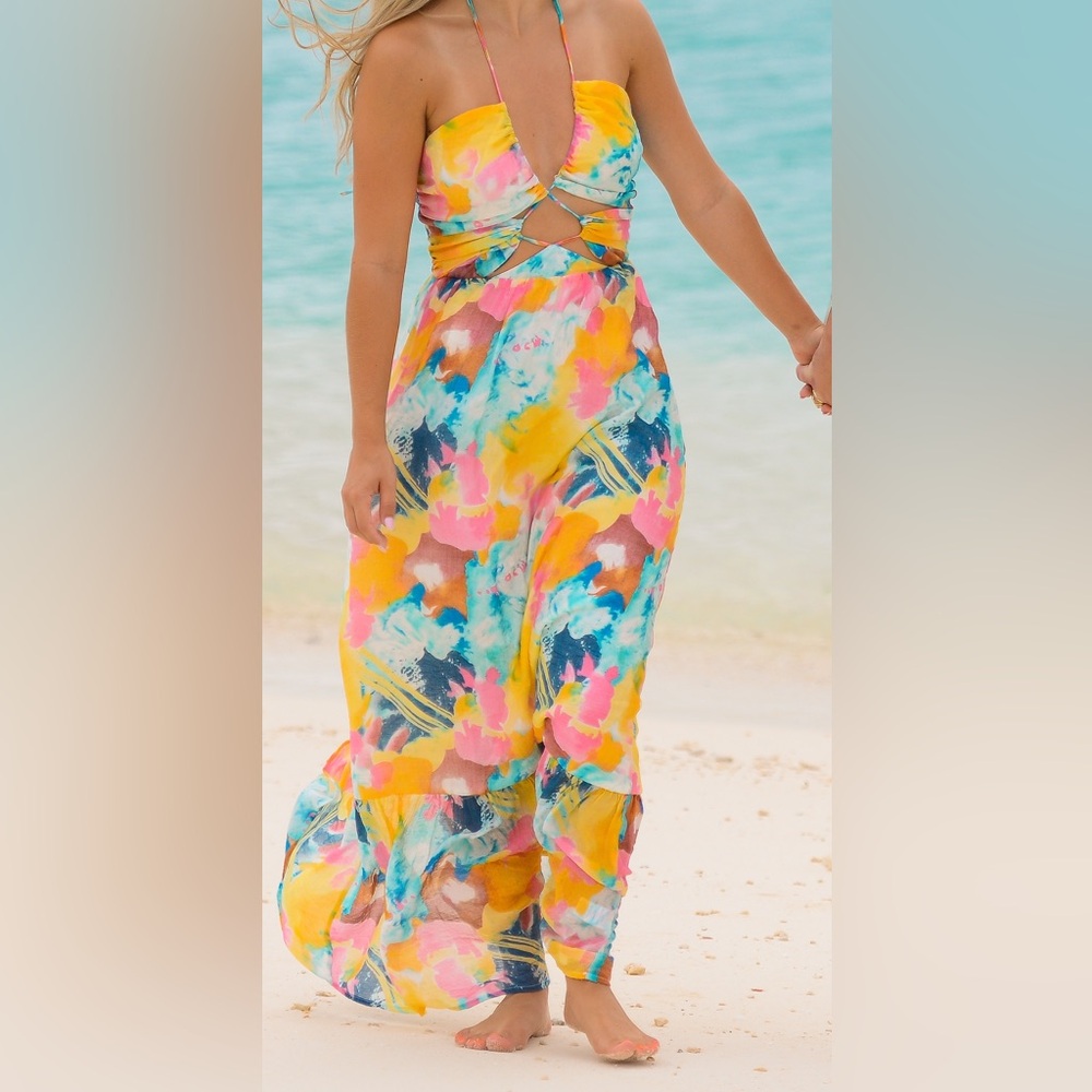 Lulu's Vibrant Multicolor Dress - LIKE NEW